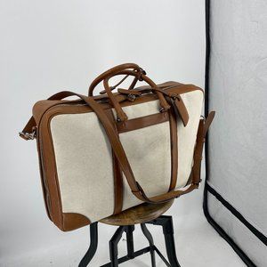 Coach Brown and Cream Travel Bag